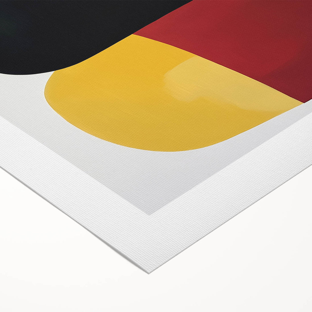 Abstract Art Prints – Bold Modern Color Blocks in Red and Yellow