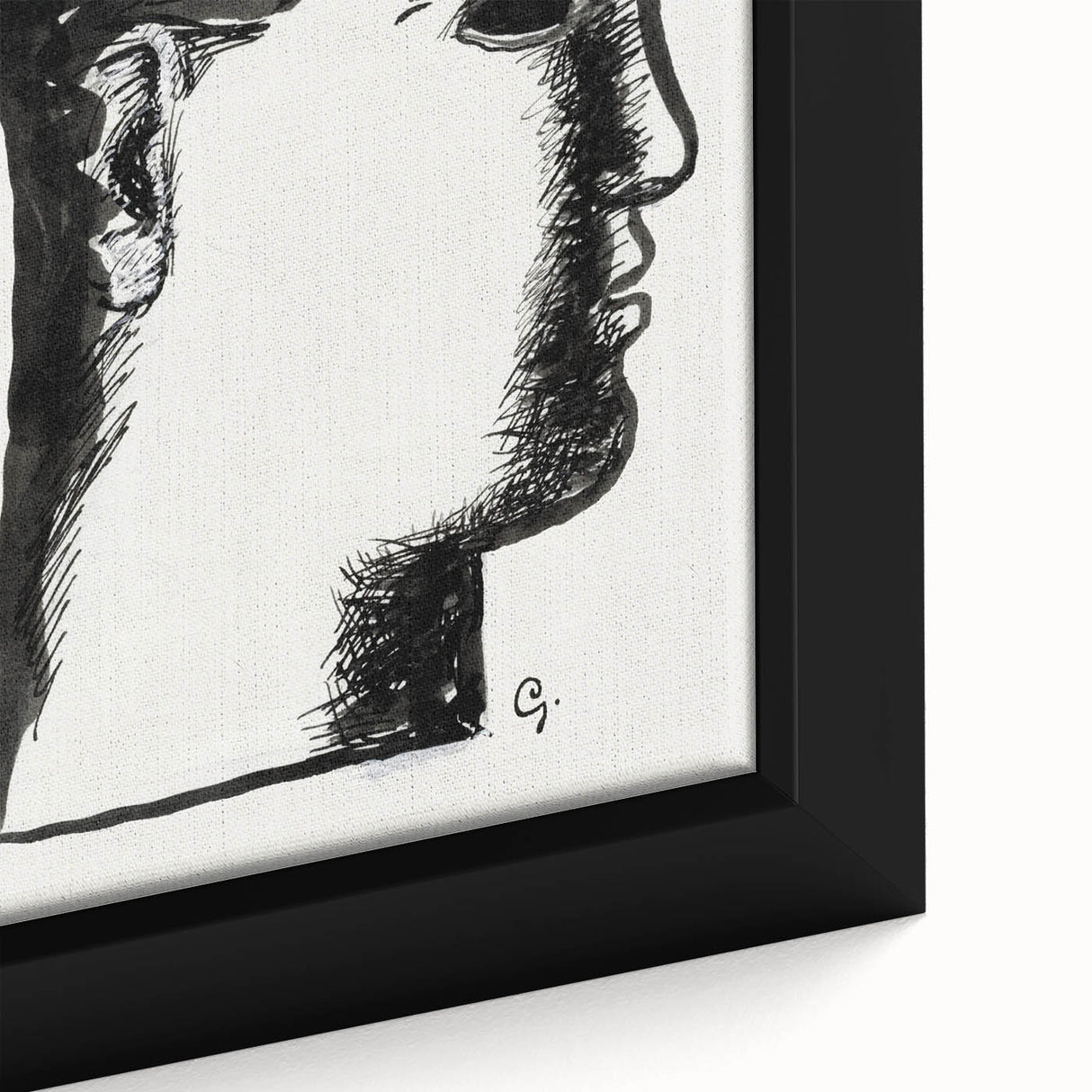 Expressionist Art - "Woman's Head" by Leo Gestel - Bold Profile Design