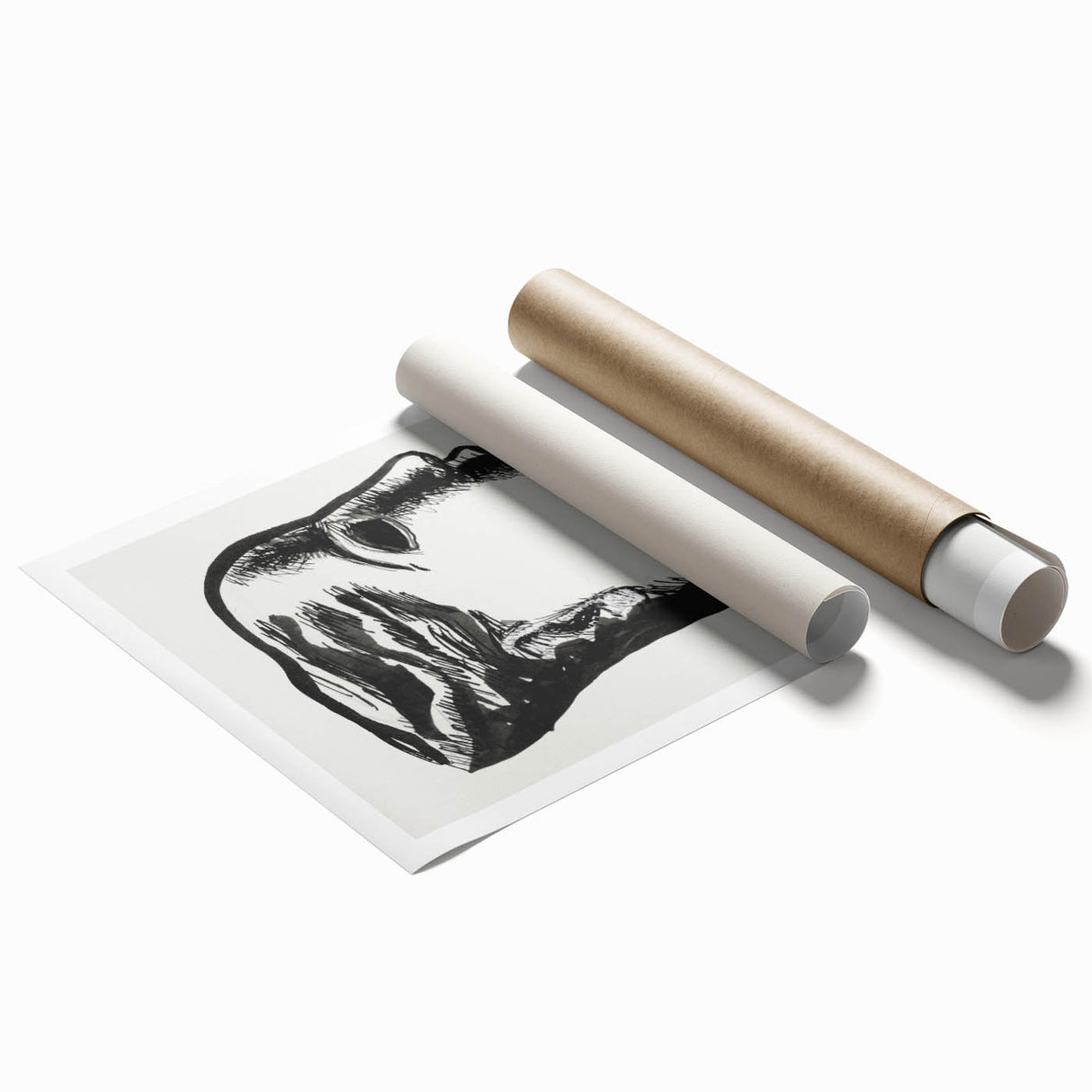 Expressionist Art - "Woman's Head" by Leo Gestel - Bold Profile Design