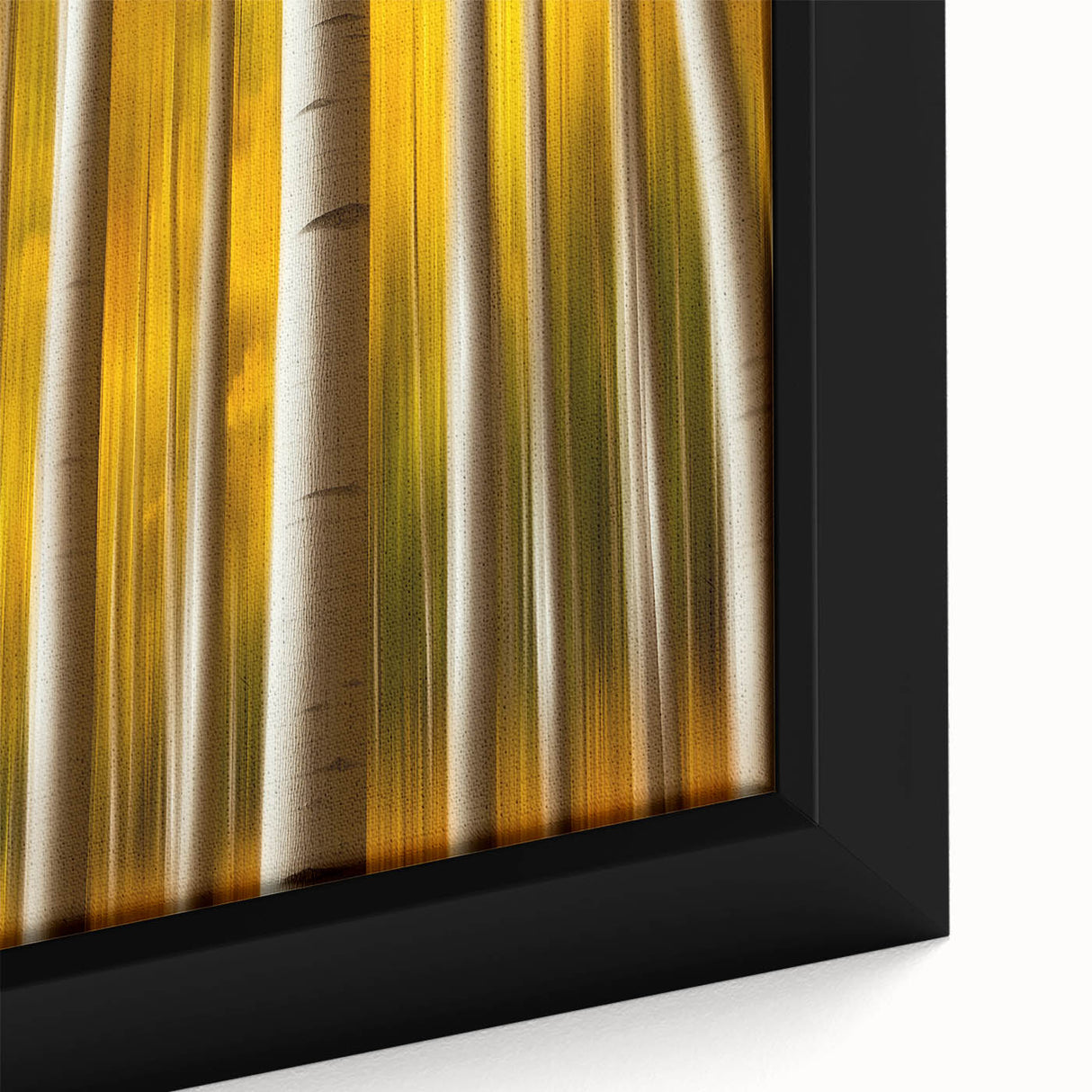 Golden Aspen Forest – Dynamic Abstract Autumn Motion Wall Art