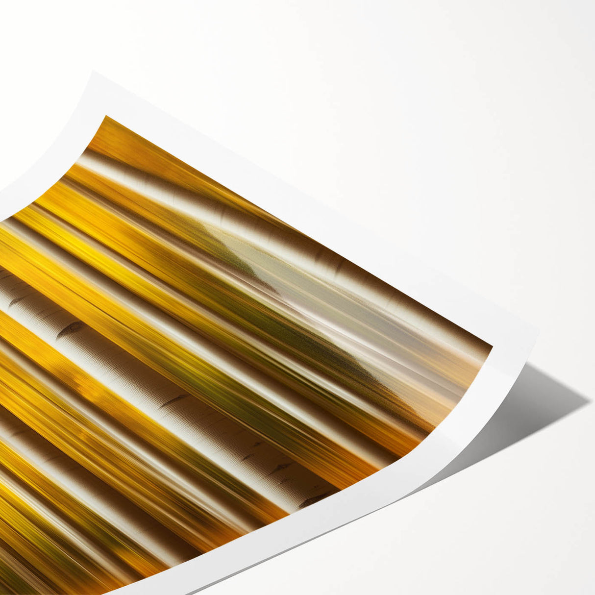 Golden Aspen Forest – Dynamic Abstract Autumn Motion Wall Art