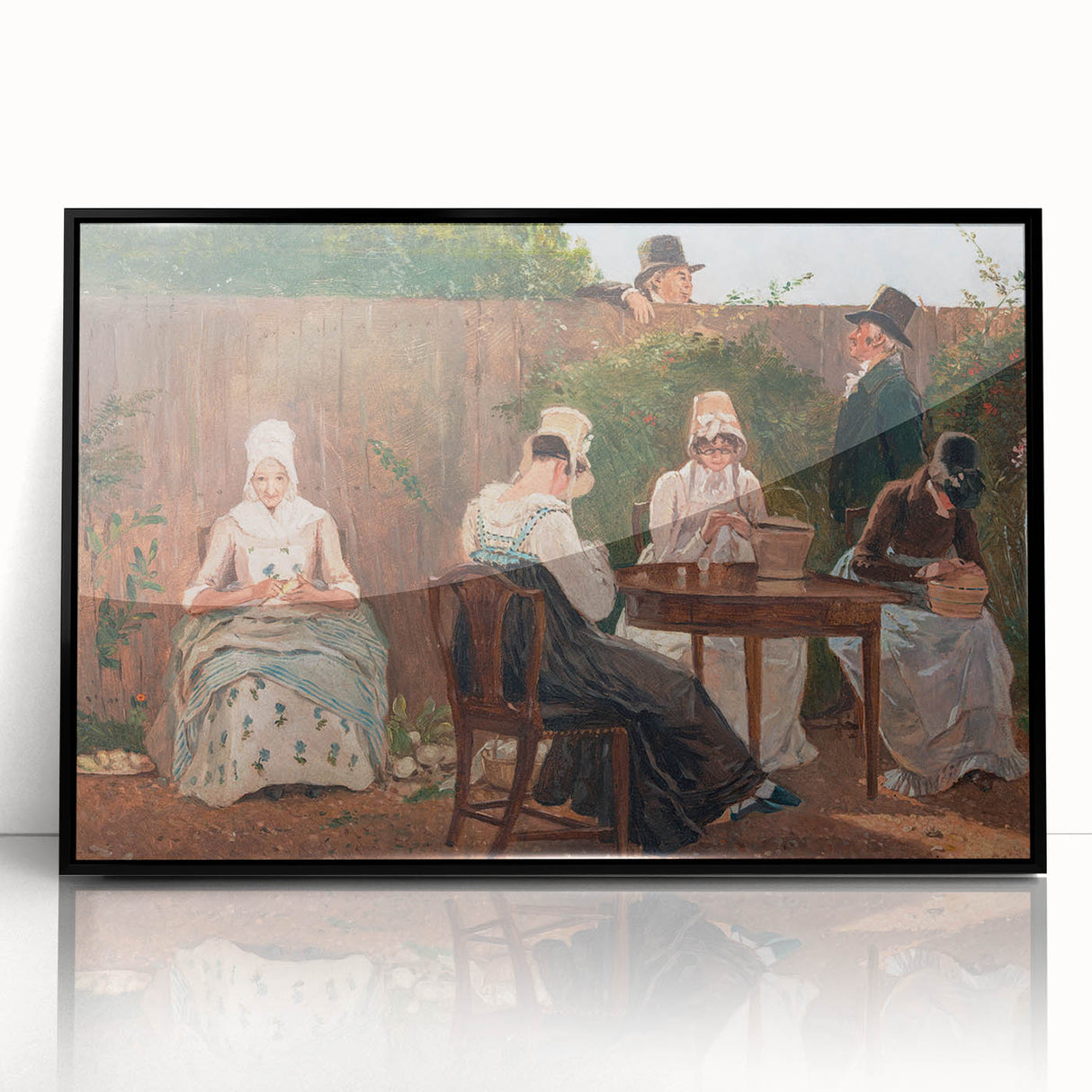 The Chalon Family in London - Romanticism Era Historical Canvas Print