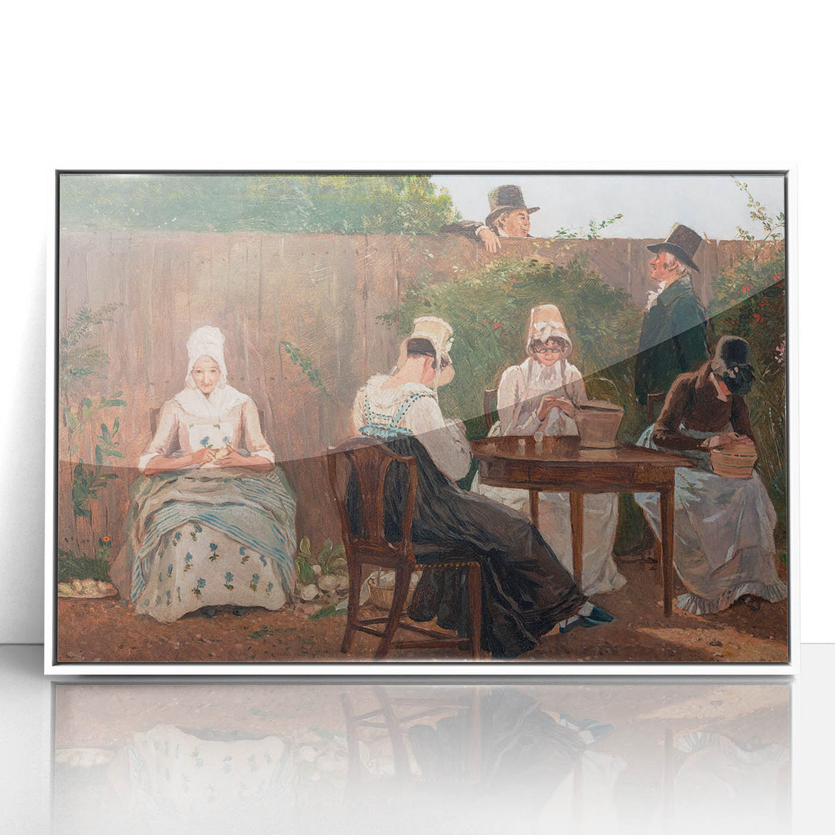 The Chalon Family in London - Romanticism Era Historical Canvas Print