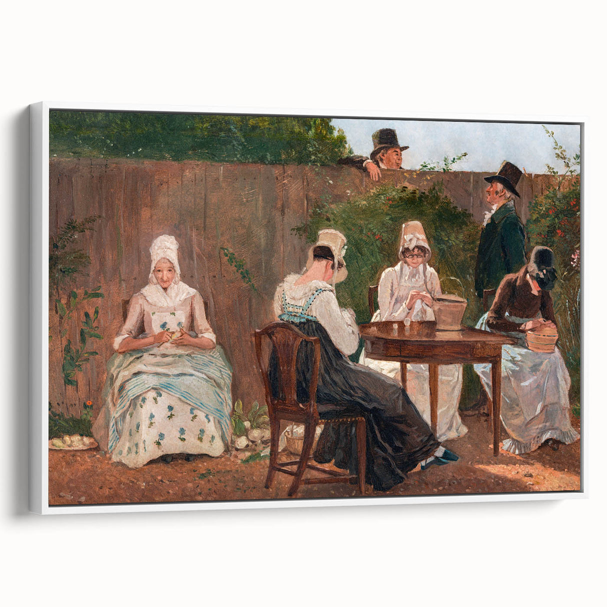 The Chalon Family in London - Romanticism Era Historical Canvas Print