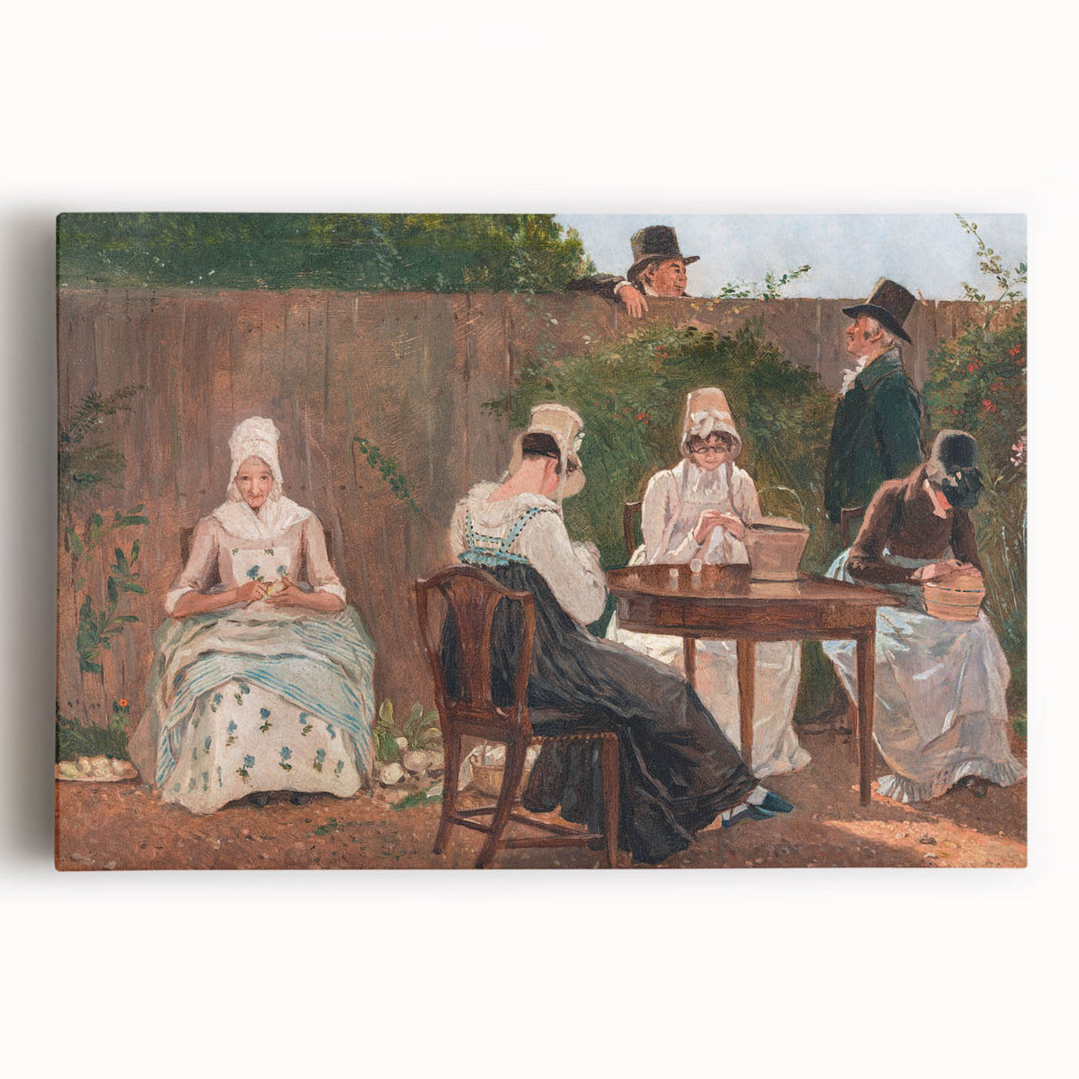 The Chalon Family in London - Romanticism Era Historical Canvas Print
