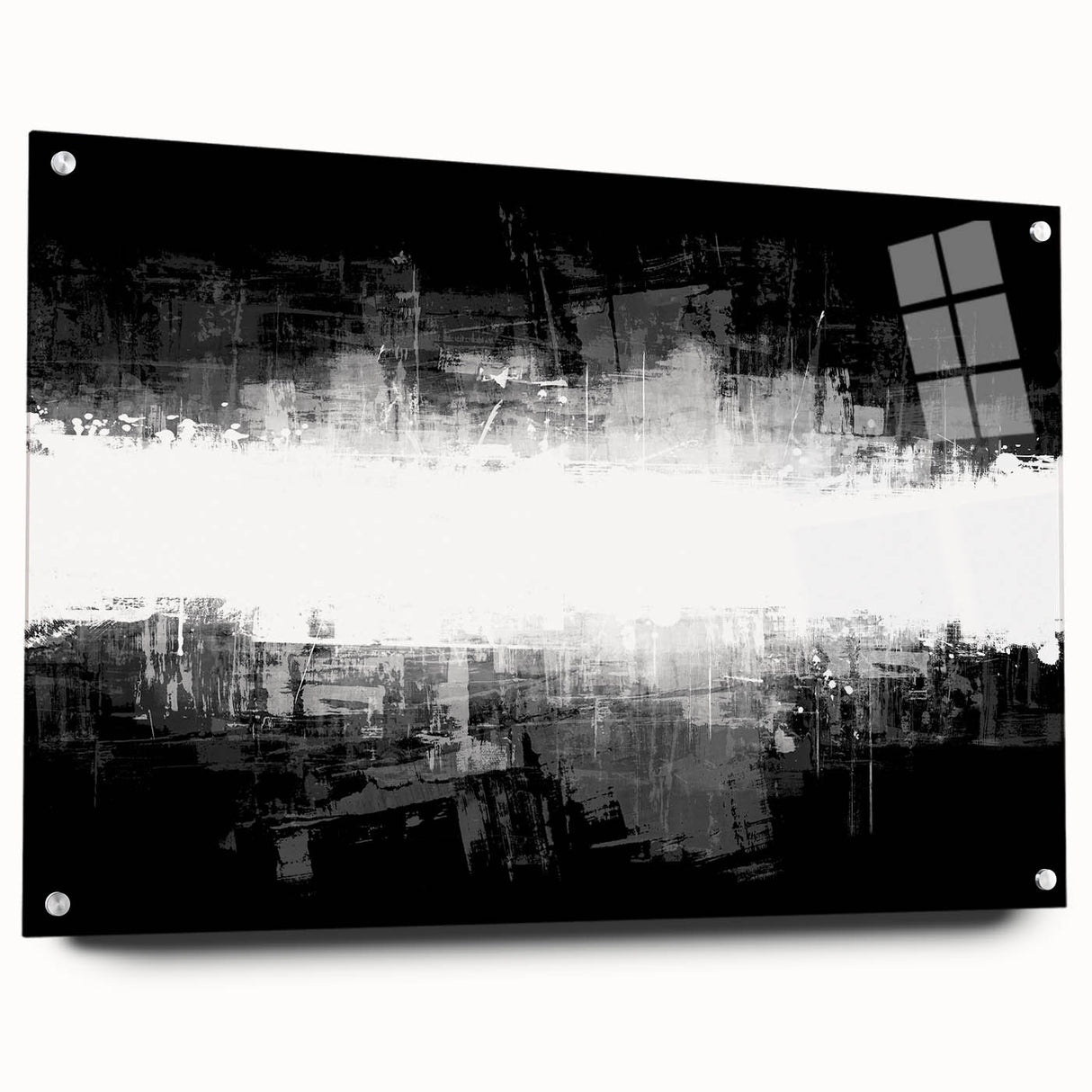Modern Black and White Abstract Bedroom Wall Art – Framed & Canvas