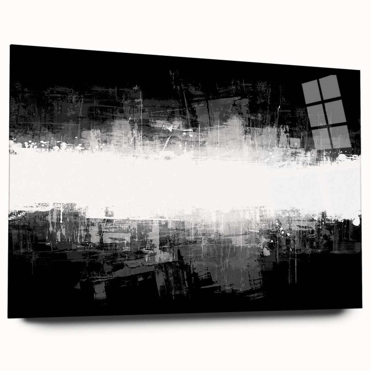 Modern Black and White Abstract Bedroom Wall Art – Framed & Canvas