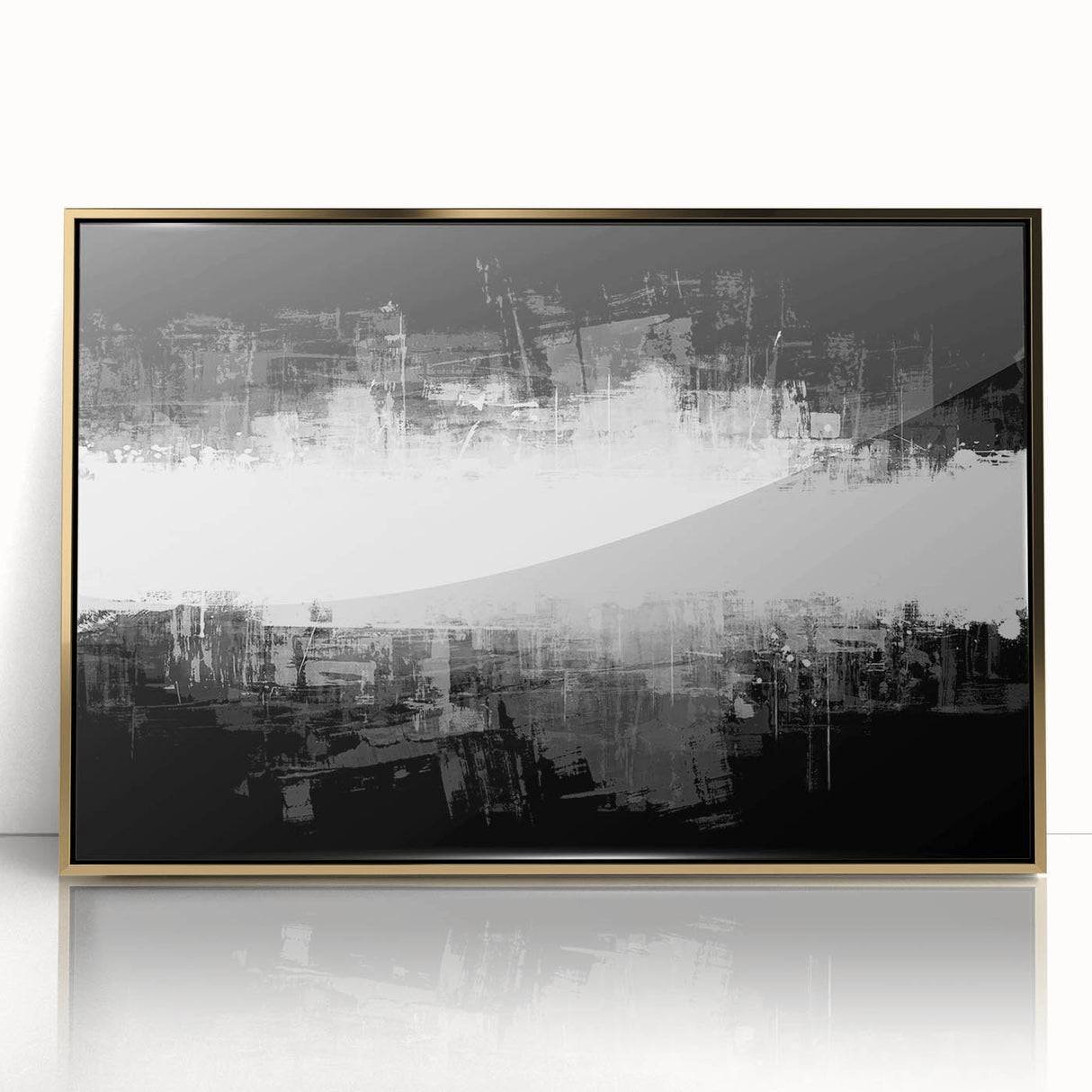 Modern Black and White Abstract Bedroom Wall Art – Framed & Canvas