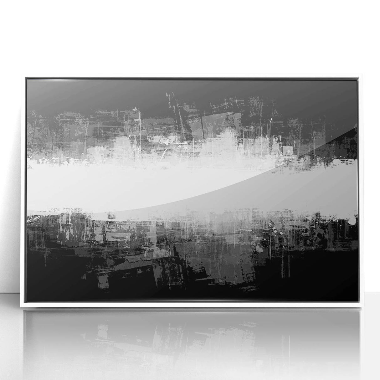 Modern Black and White Abstract Bedroom Wall Art – Framed & Canvas