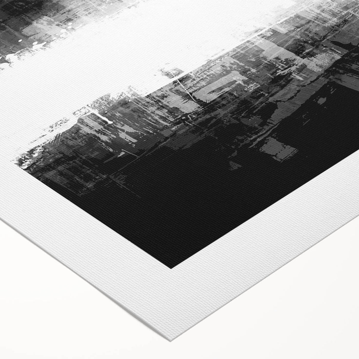 Modern Black and White Abstract Bedroom Wall Art – Framed & Canvas