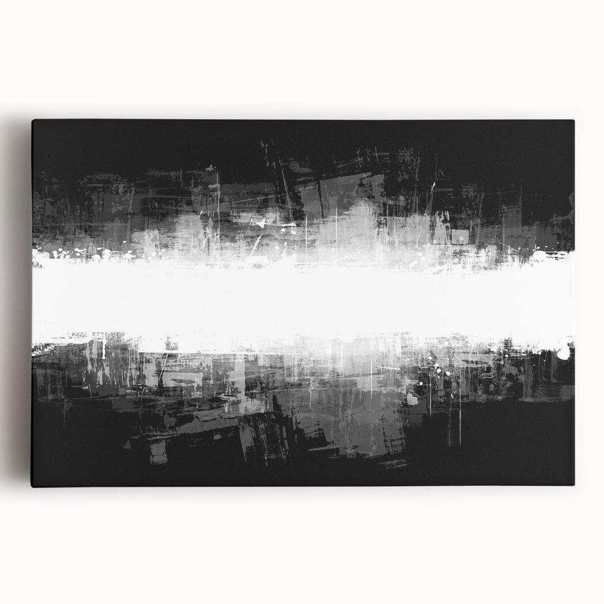 Modern Black and White Abstract Bedroom Wall Art – Framed & Canvas