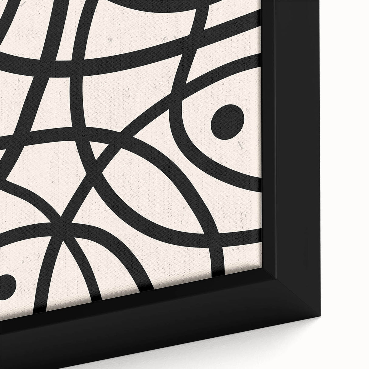 Modern Dining Room Art - Abstract Black and White Line Print