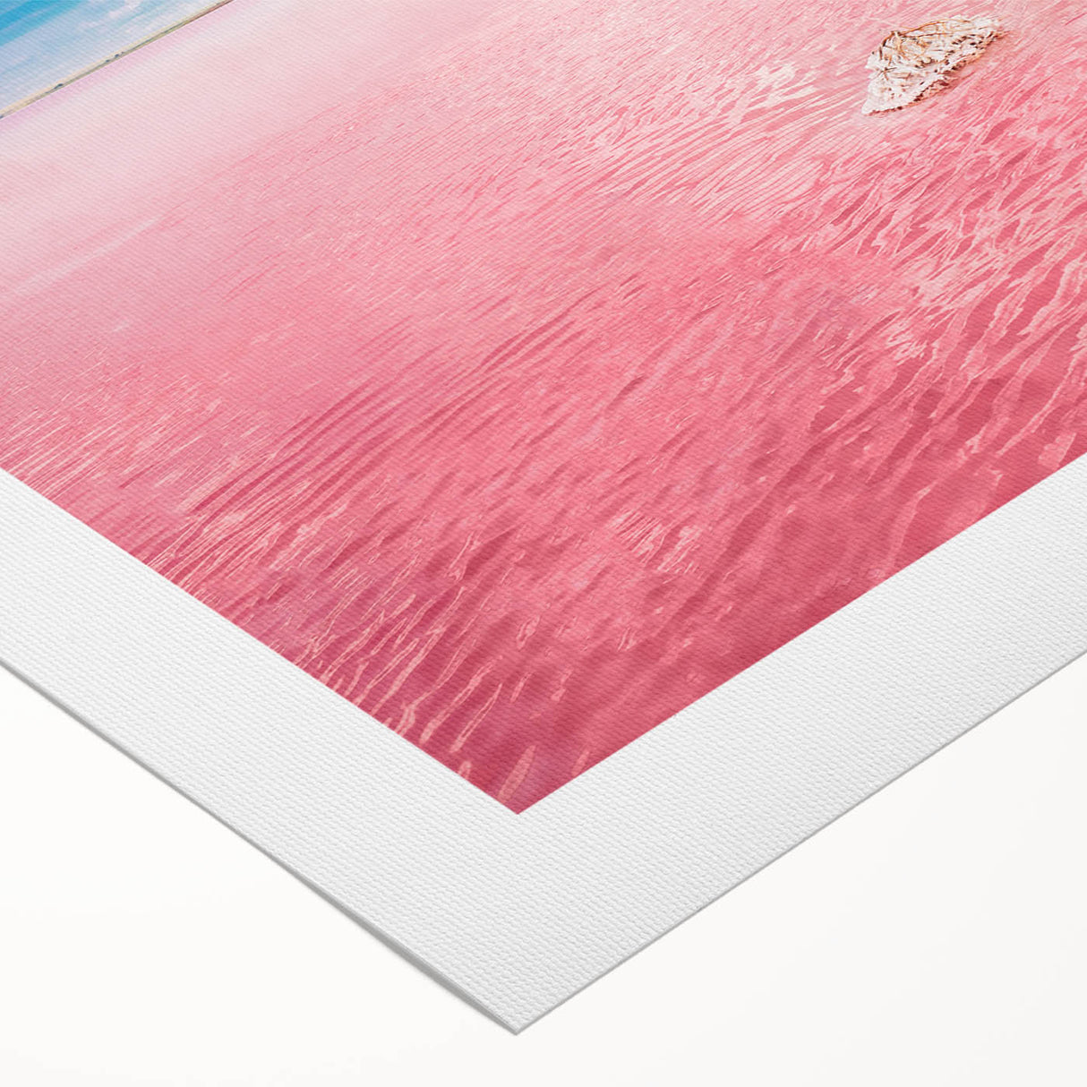 Art deco poster featuring a Yucatan scenery with vibrant green and blue tones on rolled canvas.