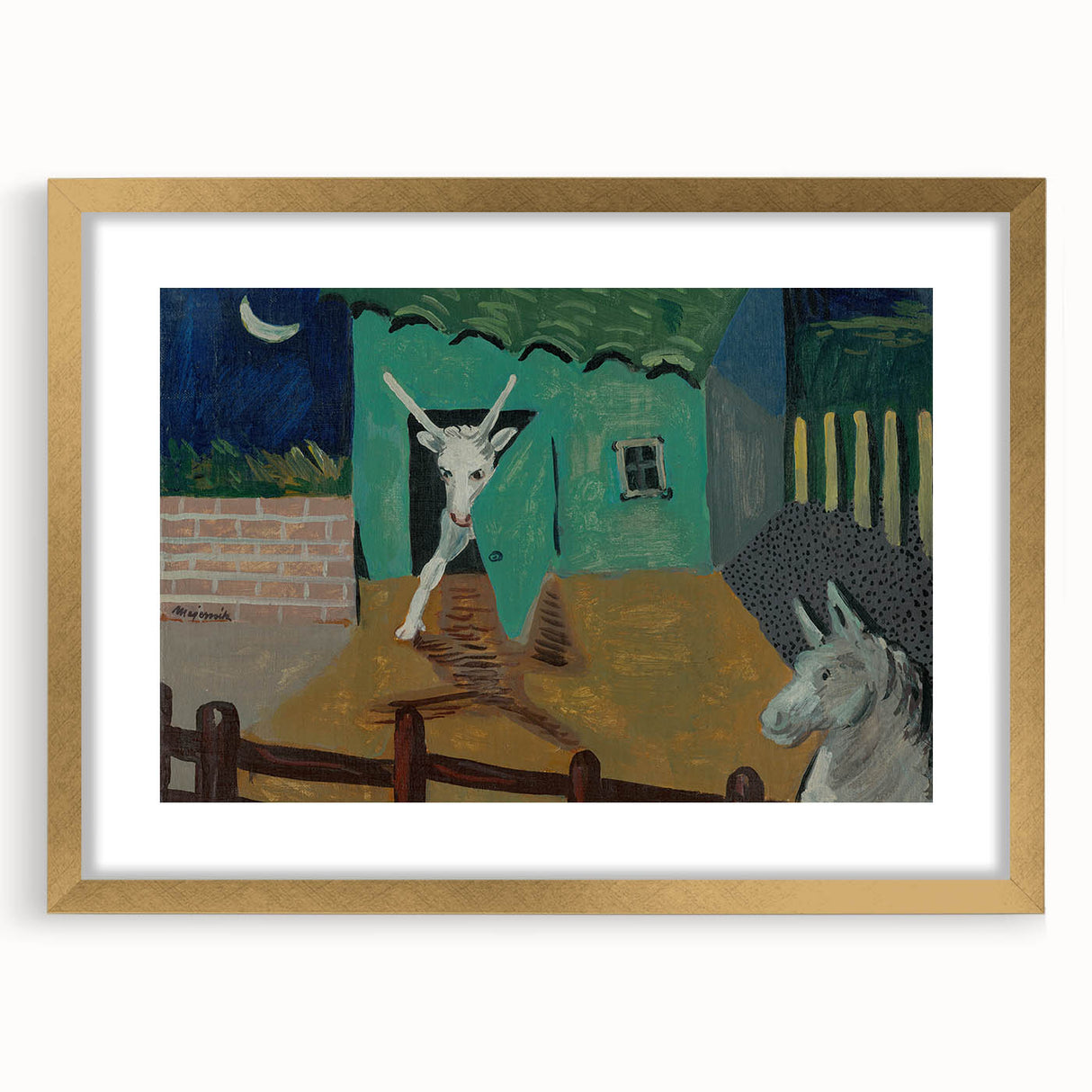 Expressionist Art - The Yard by Cyprián Majerník Wall Décor