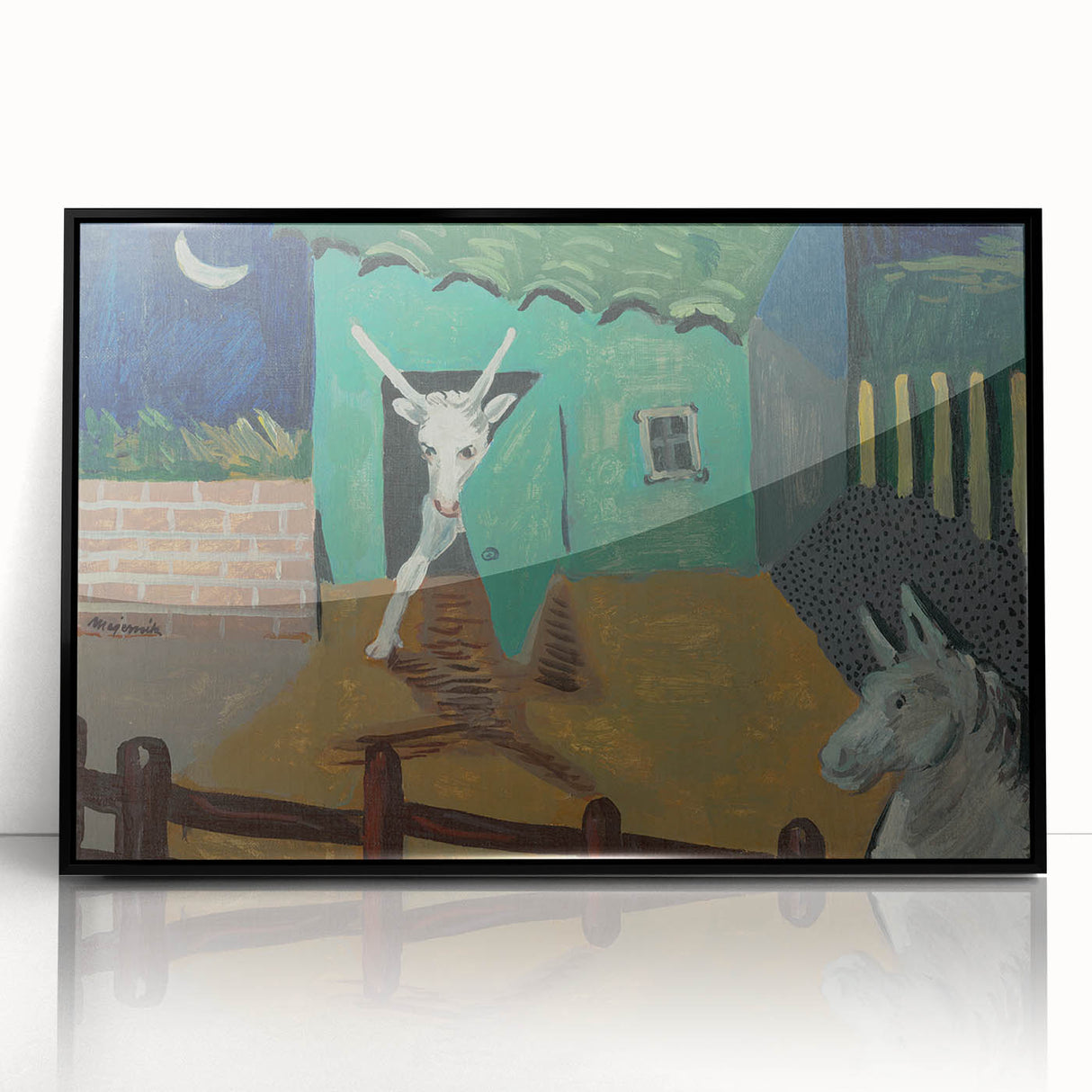 Expressionist Art - The Yard by Cyprián Majerník Wall Décor