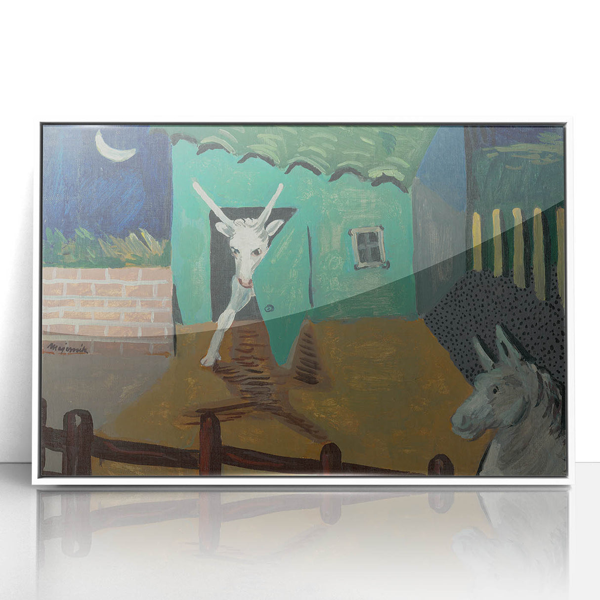 Expressionist Art - The Yard by Cyprián Majerník Wall Décor