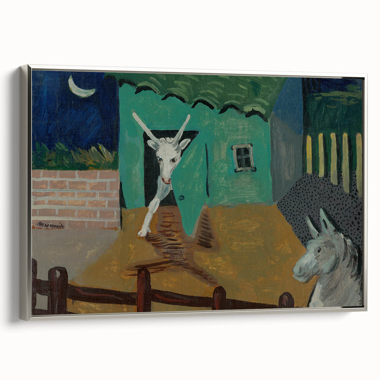 Expressionist Art - The Yard by Cyprián Majerník Wall Décor