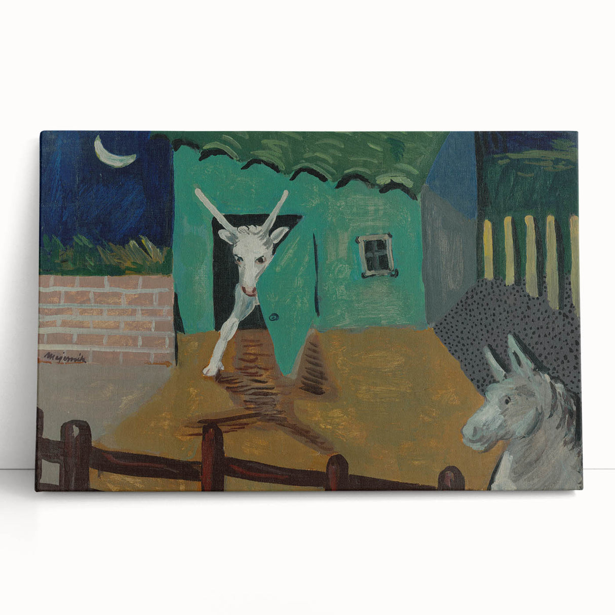 Expressionist Art - The Yard by Cyprián Majerník Wall Décor