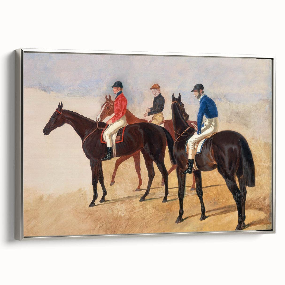 Steeplechase Riders - Romanticism Equestrian Art by John F. Herring