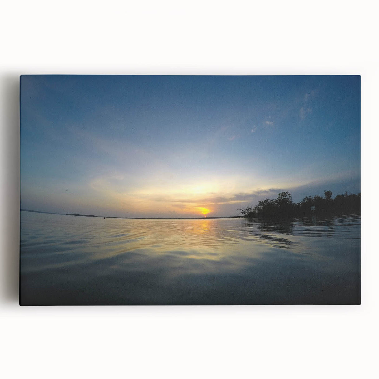 Black and white photograph of Yucatan scenery on large stretched canvas, ideal for kitchen wall art.