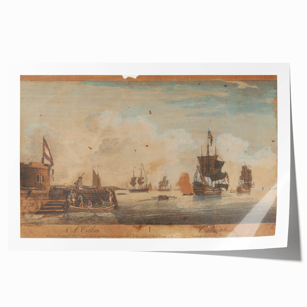 A Calm - Nautical Romanticism Landscape Wall Art