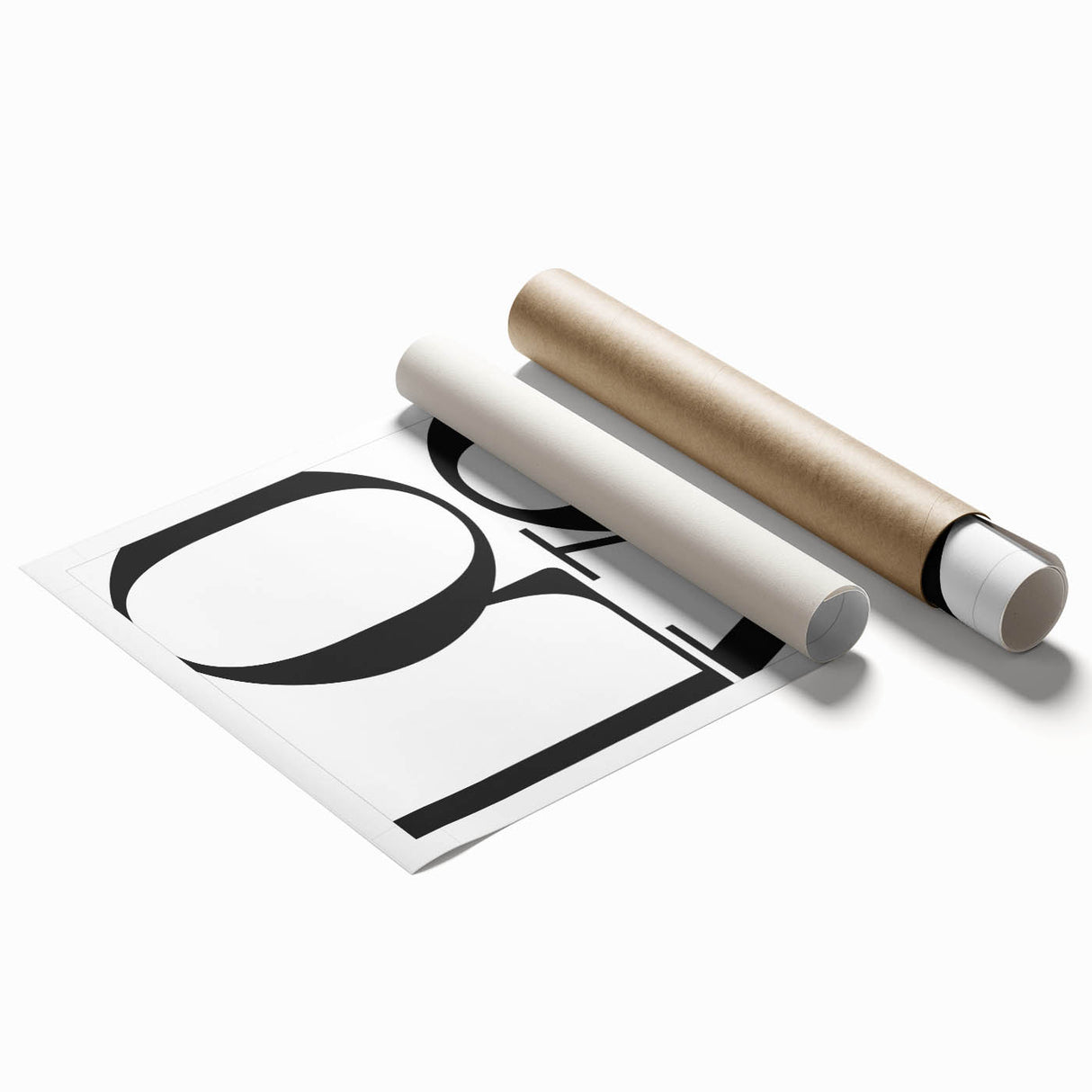 Modern Typography Wall Art - "LOVE" Inspirational Canvas Print