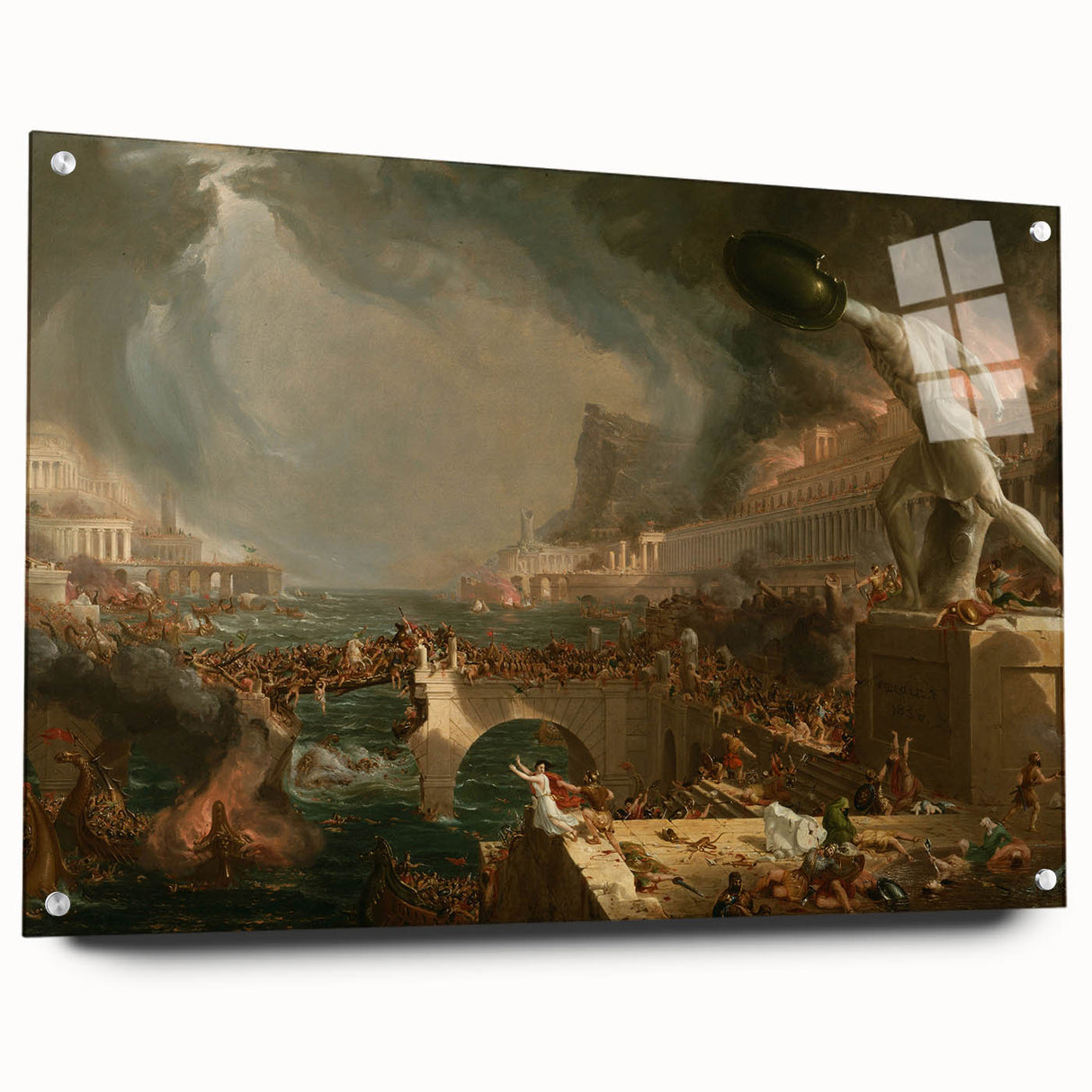 The Course of Empire: Destruction - Romanticism Historical Art Canvas