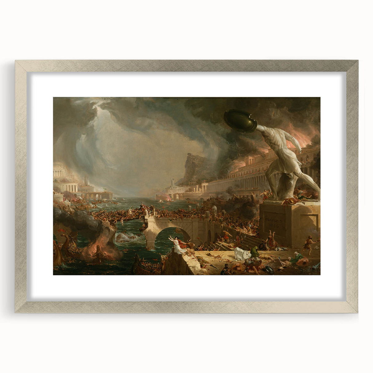 The Course of Empire: Destruction - Romanticism Historical Art Canvas