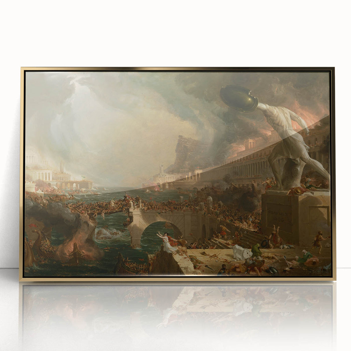 The Course of Empire: Destruction - Romanticism Historical Art Canvas