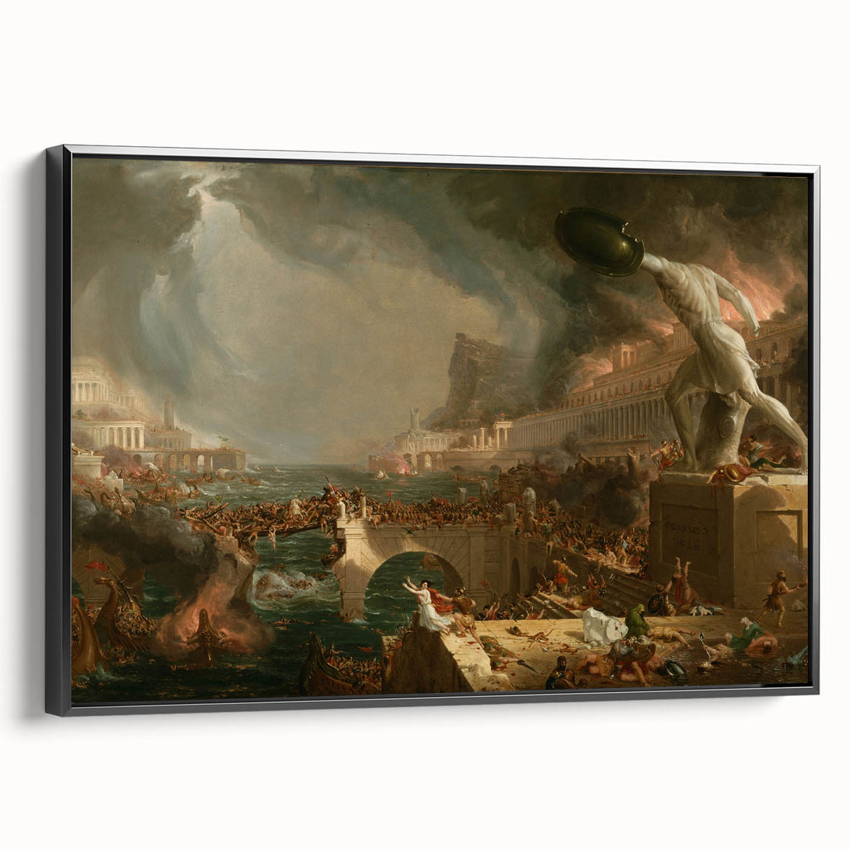 The Course of Empire: Destruction - Romanticism Historical Art Canvas