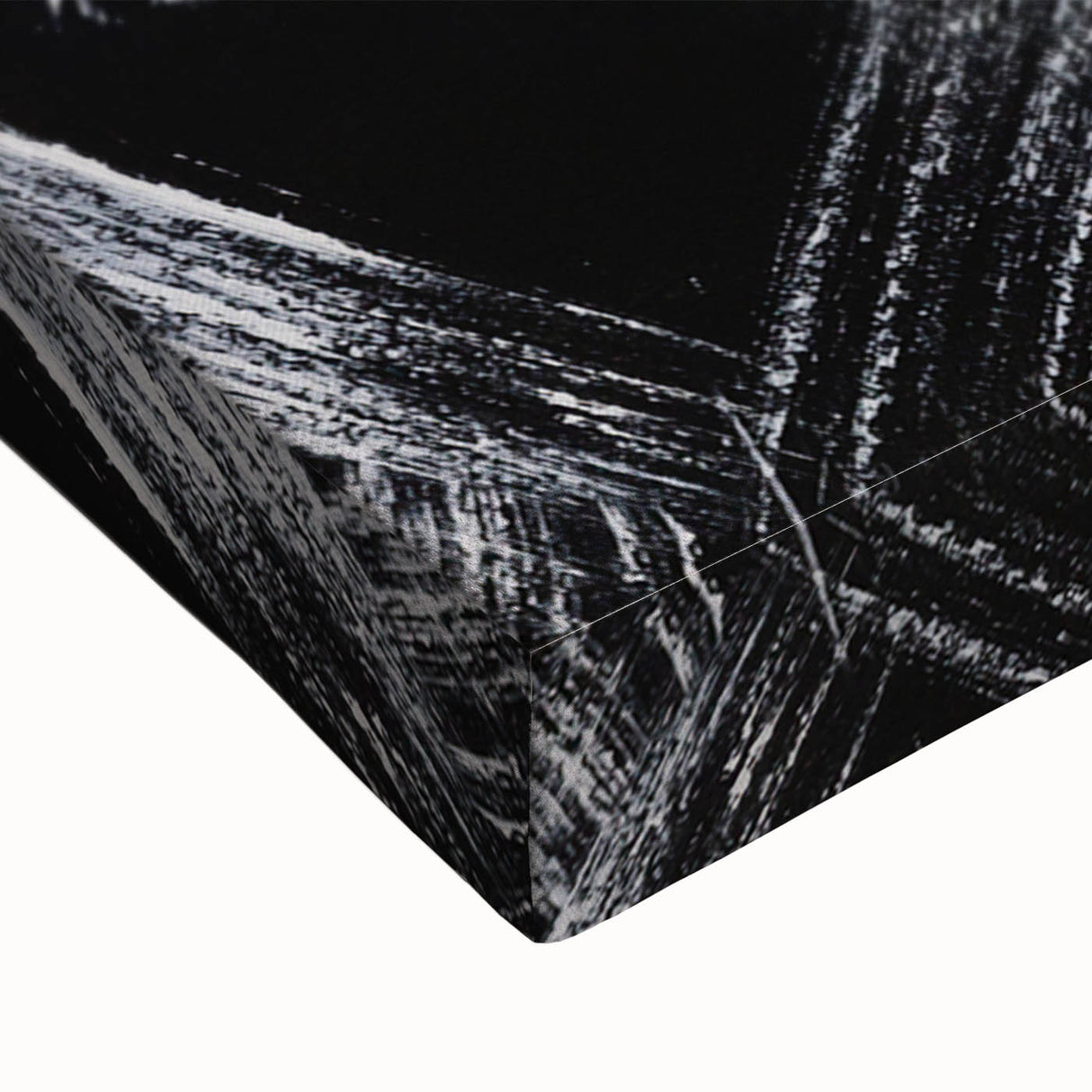 Bold Black and White Brushstroke Wall Art – Framed & Canvas