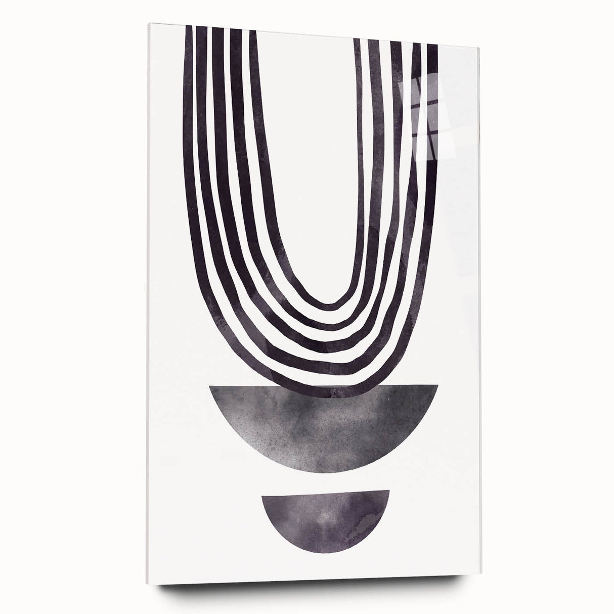 Modern Dining Room Art - Abstract Monochrome Wall Decor