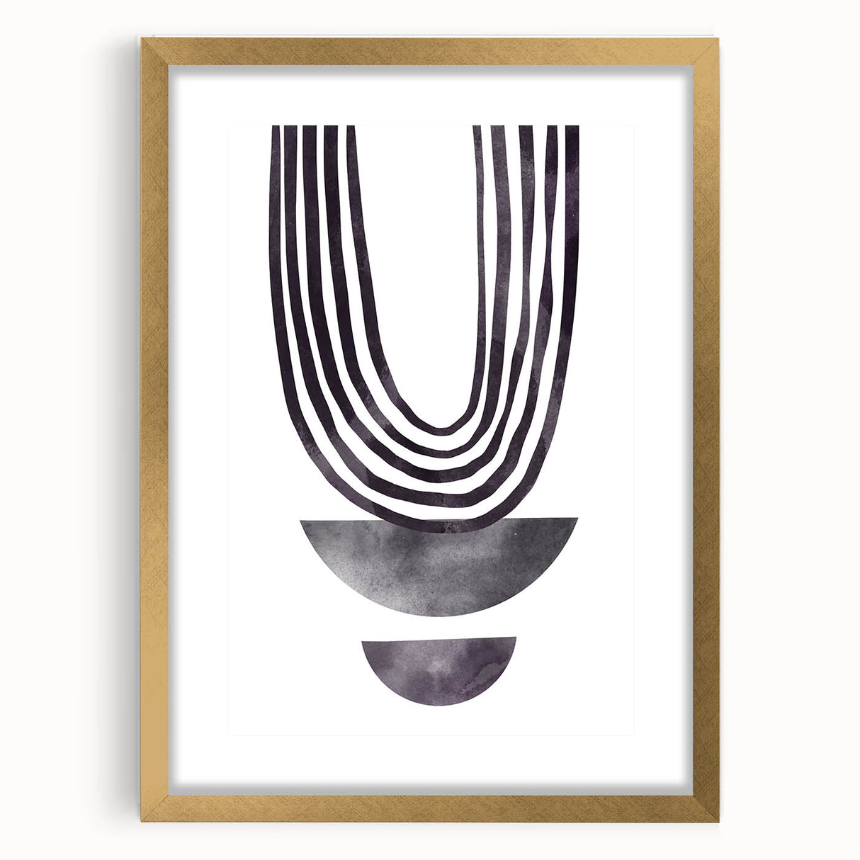 Modern Dining Room Art - Abstract Monochrome Wall Decor
