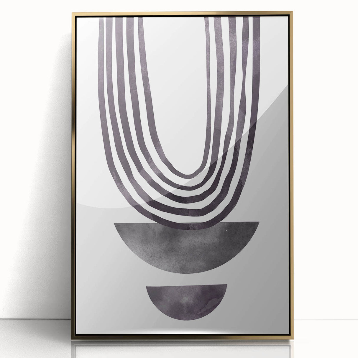 Modern Dining Room Art - Abstract Monochrome Wall Decor