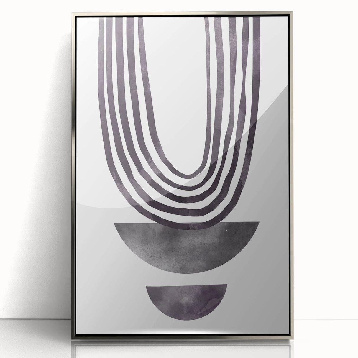 Modern Dining Room Art - Abstract Monochrome Wall Decor