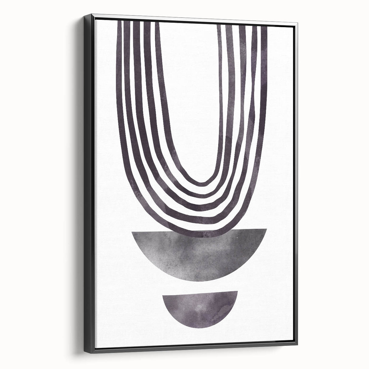 Modern Dining Room Art - Abstract Monochrome Wall Decor