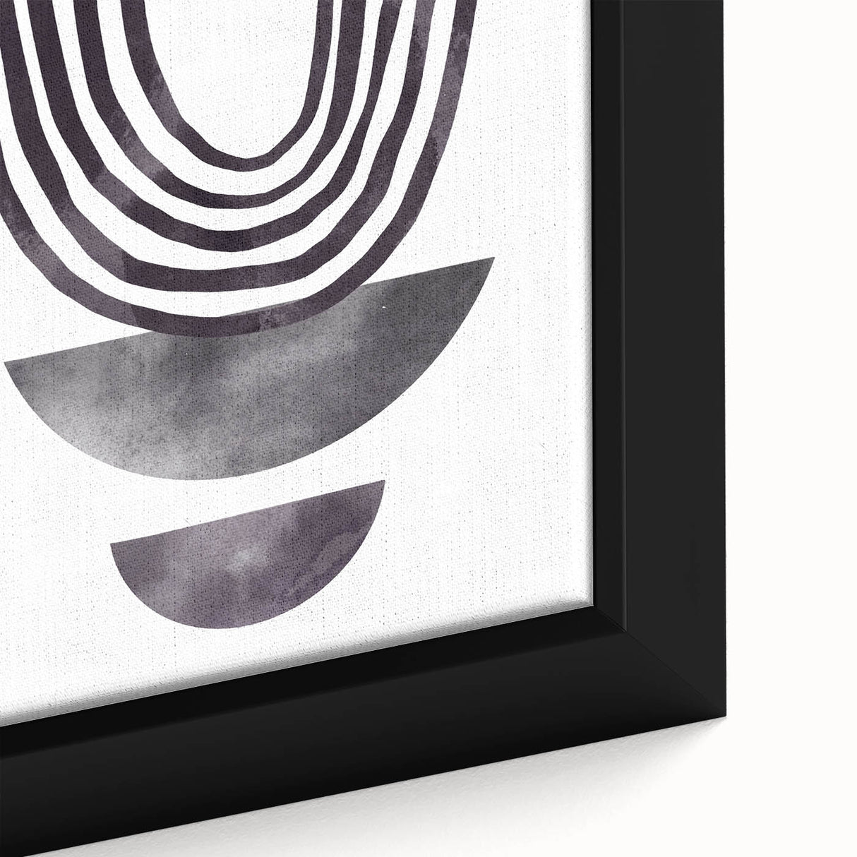Modern Dining Room Art - Abstract Monochrome Wall Decor