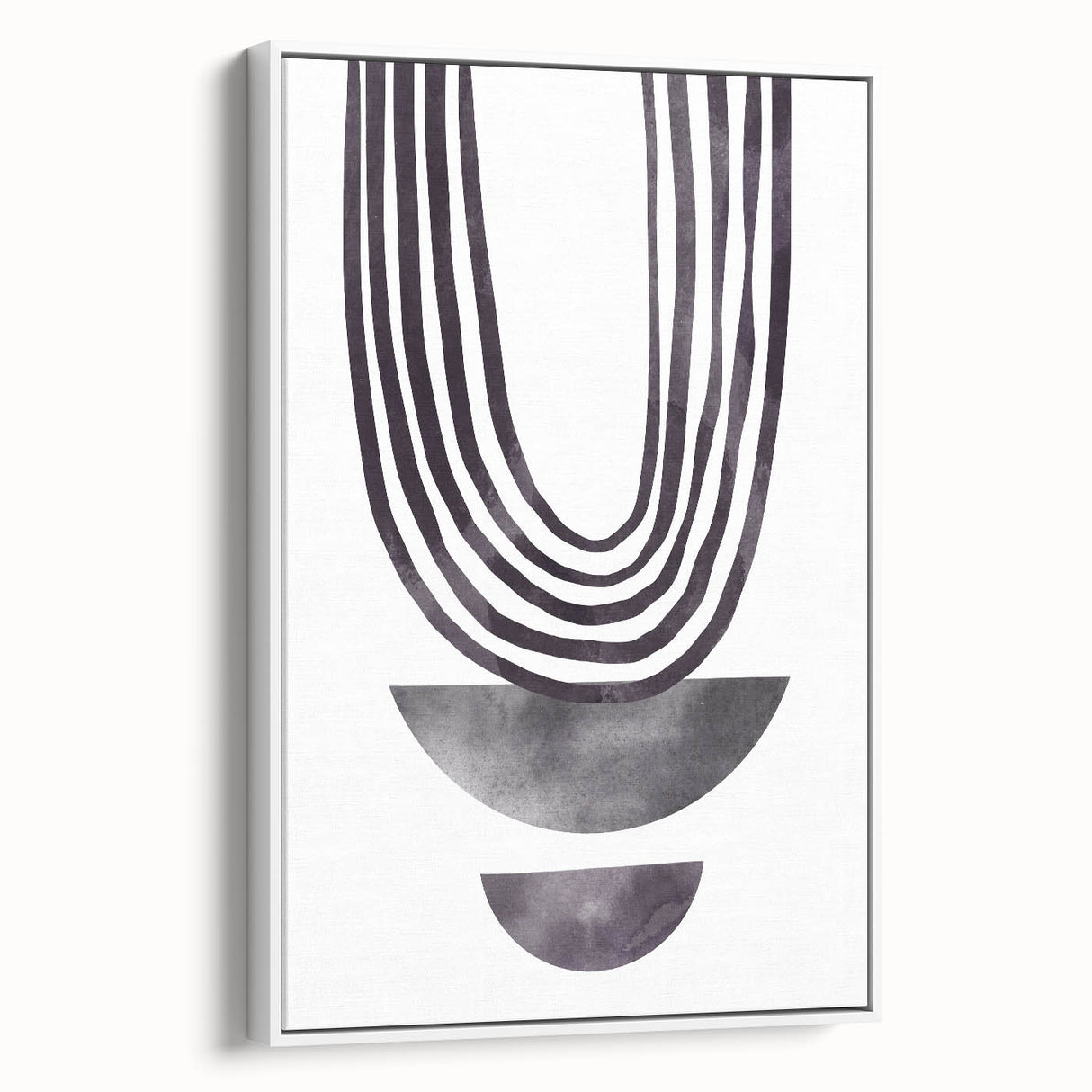 Modern Dining Room Art - Abstract Monochrome Wall Decor