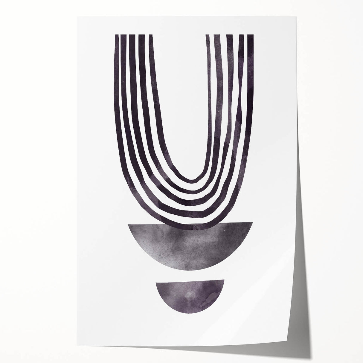 Modern Dining Room Art - Abstract Monochrome Wall Decor