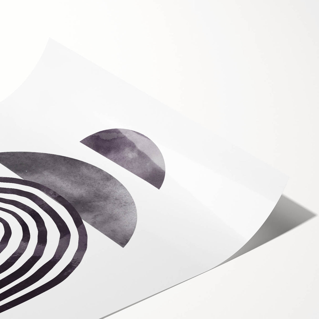 Modern Dining Room Art - Abstract Monochrome Wall Decor