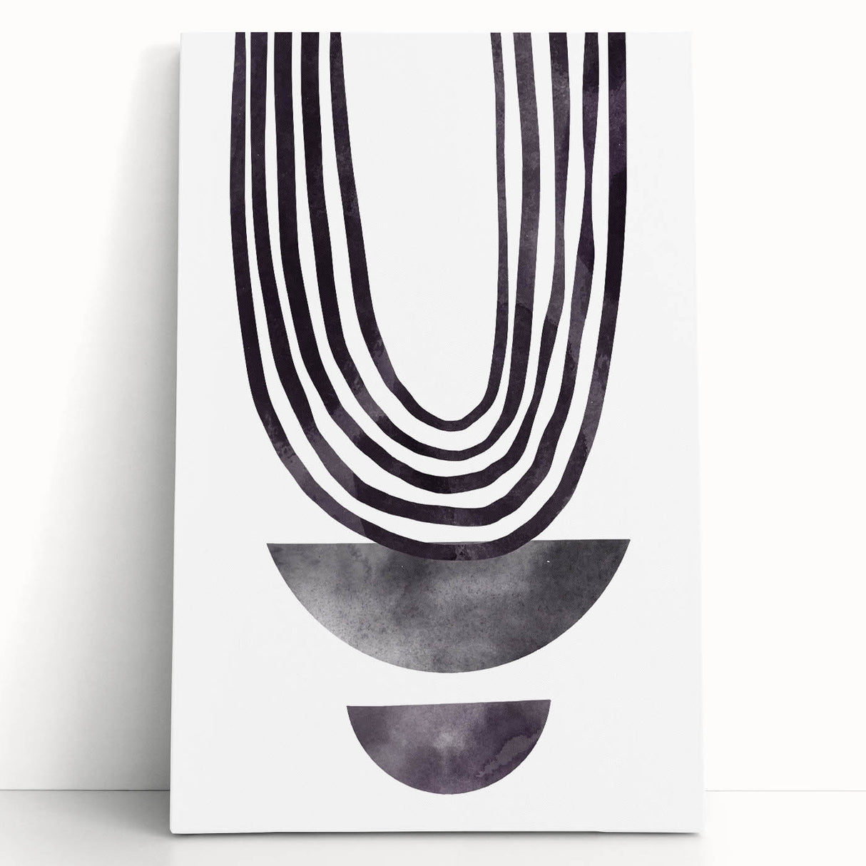 Modern Dining Room Art - Abstract Monochrome Wall Decor