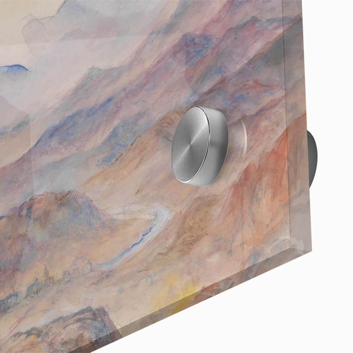 Romanticism Art: "Mountain Scene, Mist Rising" Serene Landscape Print