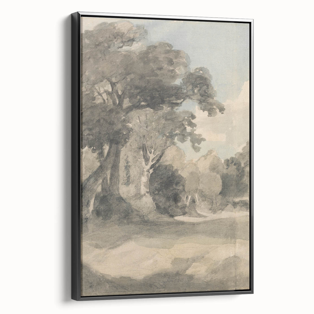 Romanticism Art Print: Trees in a Meadow by John Constable Canvas