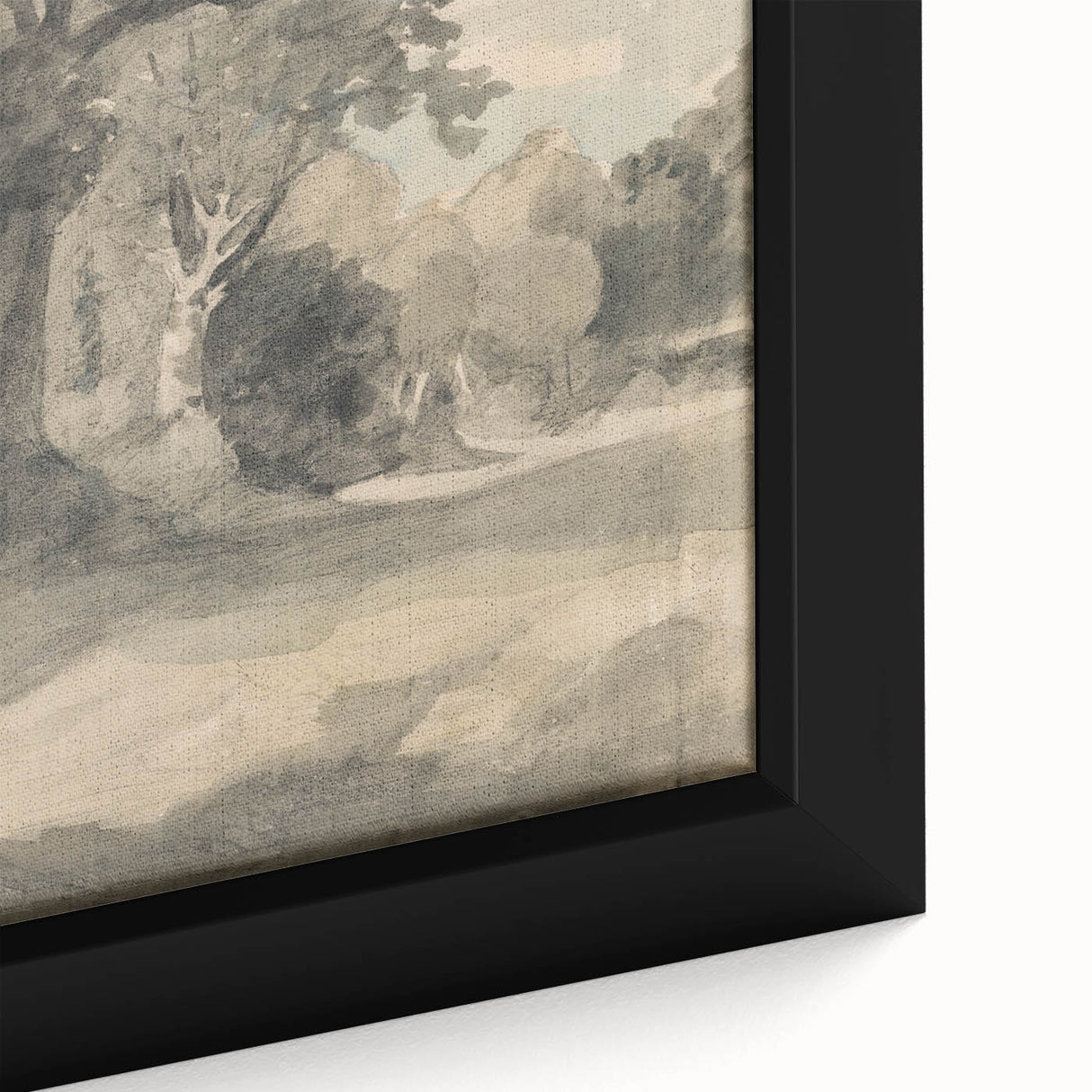 Romanticism Art Print: Trees in a Meadow by John Constable Canvas