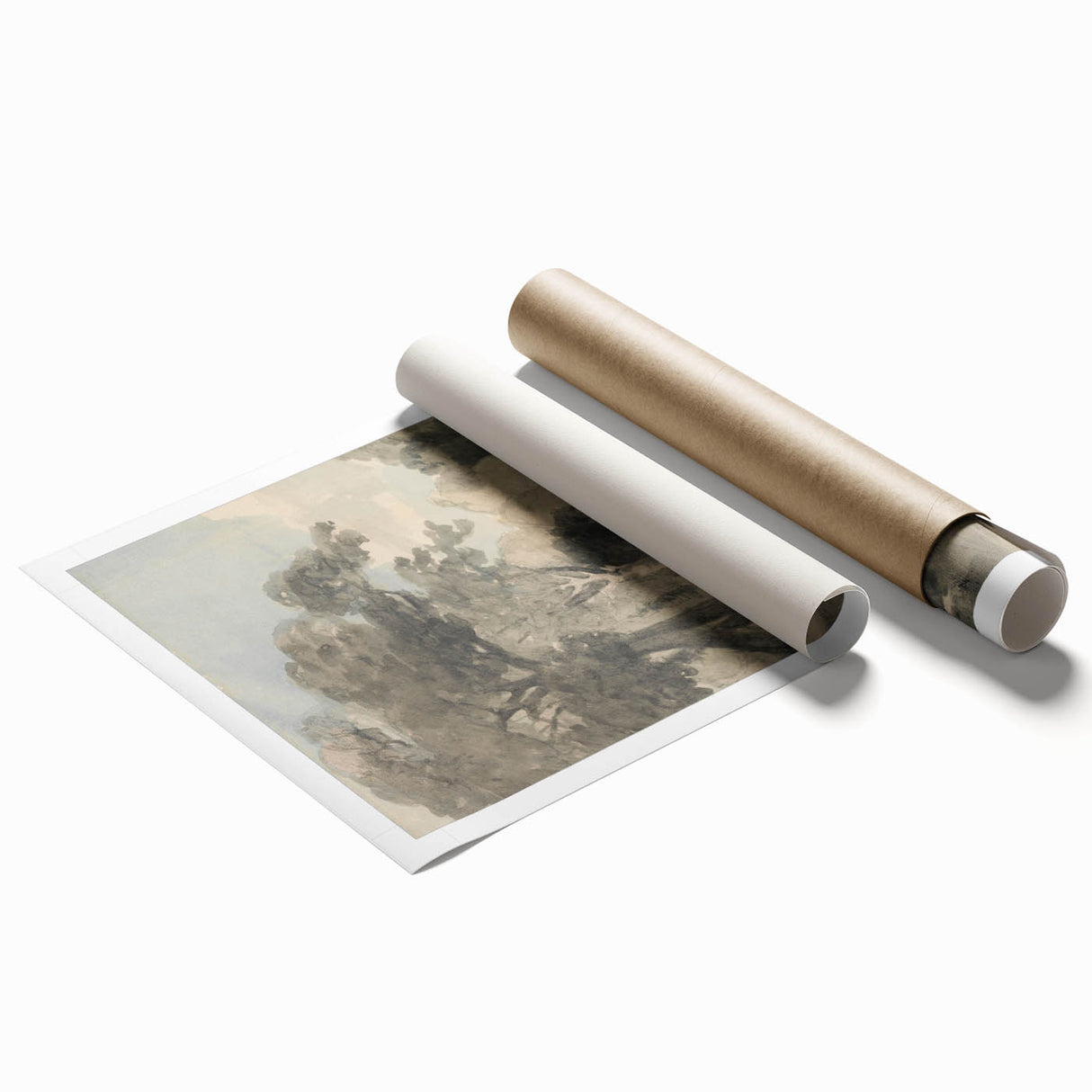 Romanticism Art Print: Trees in a Meadow by John Constable Canvas