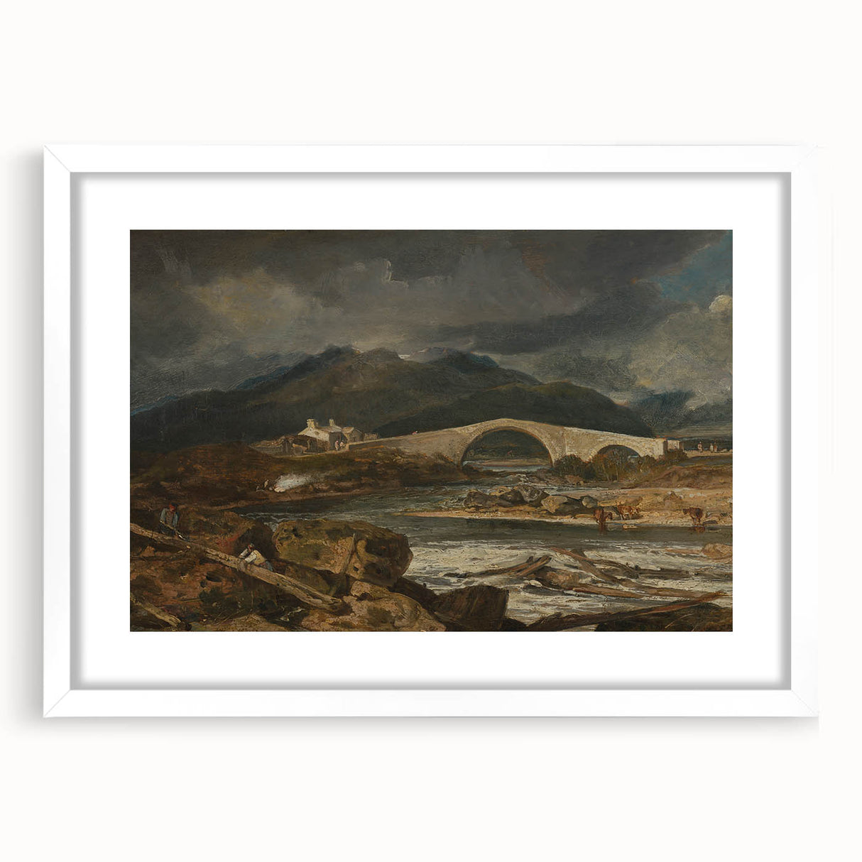 Romanticism Landscape Art: Tummel Bridge, Perthshire Canvas Print