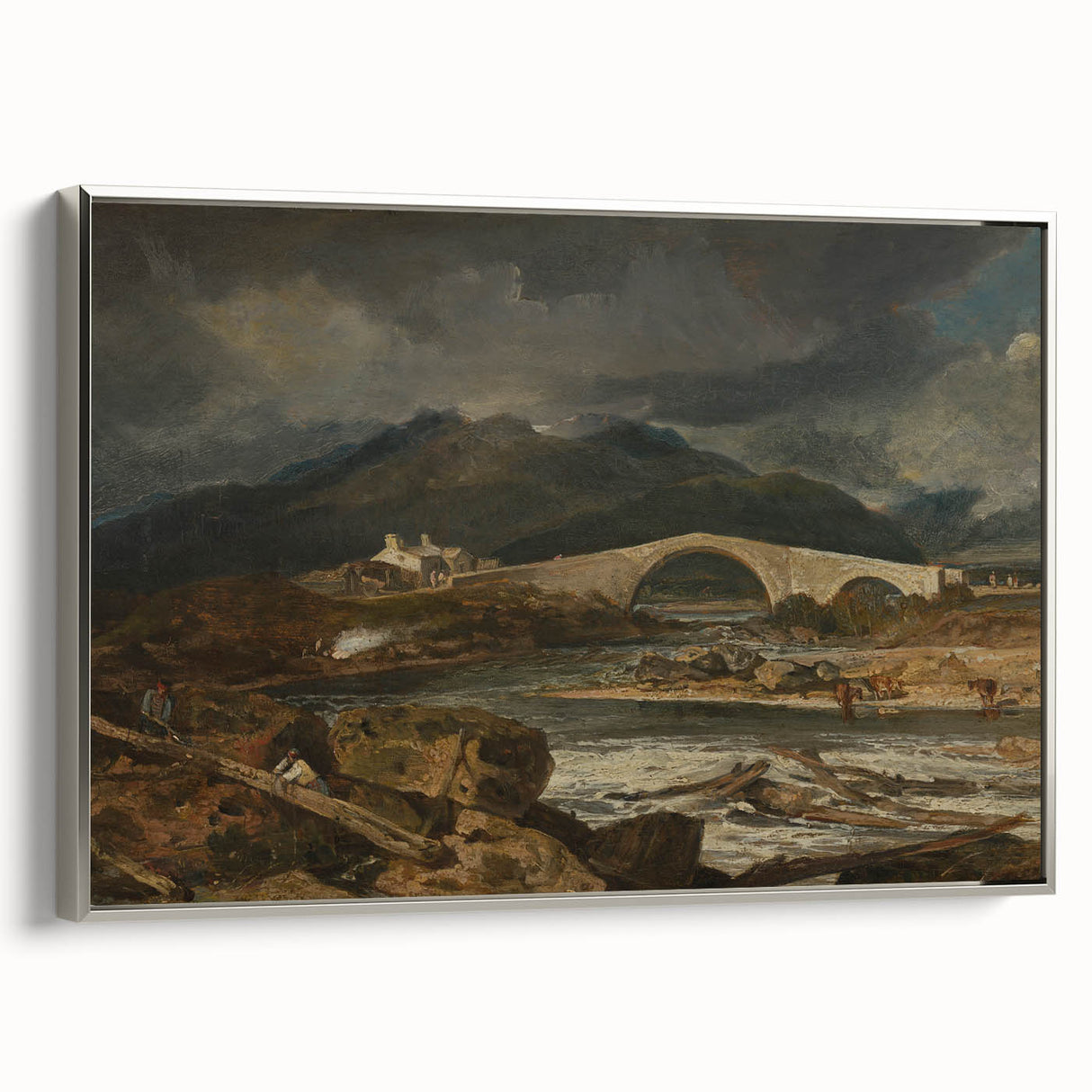 Romanticism Landscape Art: Tummel Bridge, Perthshire Canvas Print