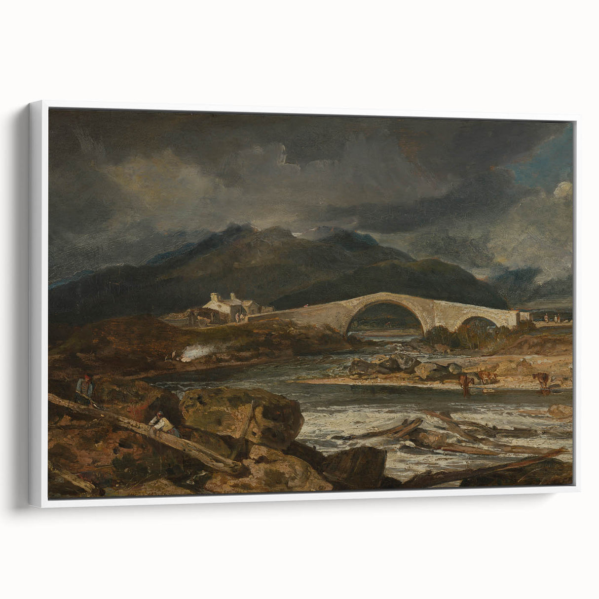 Romanticism Landscape Art: Tummel Bridge, Perthshire Canvas Print