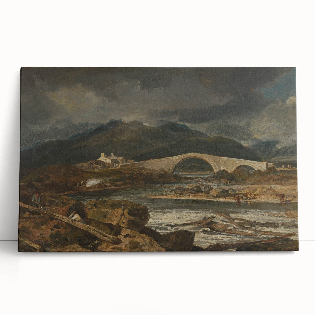 Romanticism Landscape Art: Tummel Bridge, Perthshire Canvas Print
