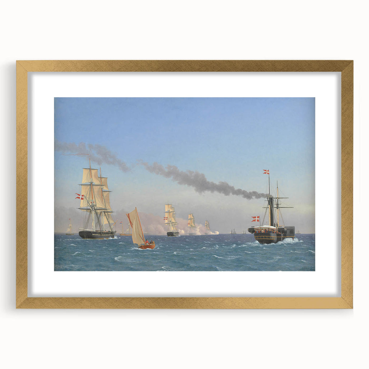 "Romanticism Art: Nautical Scene - Historical Maritime Canvas Print"